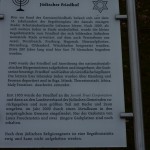 Informationstafel jüdischer Friedhof Stade